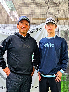 若手ゴルファーへの指導